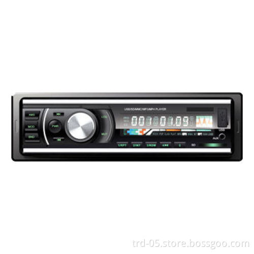 One Din Deck-less Car MP3/FM Radio Player with LCD Screen, Stereo, Supports USB/SD/MMC Card